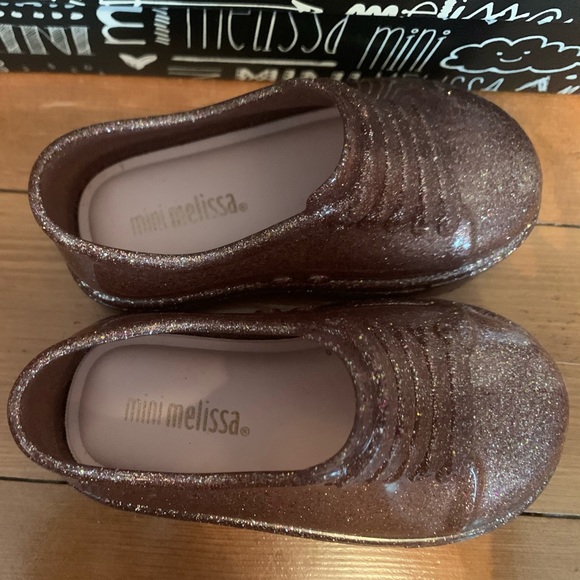 Mini Melissa pink glitter mini be style 5 NEW $55 - Picture 4 of 5